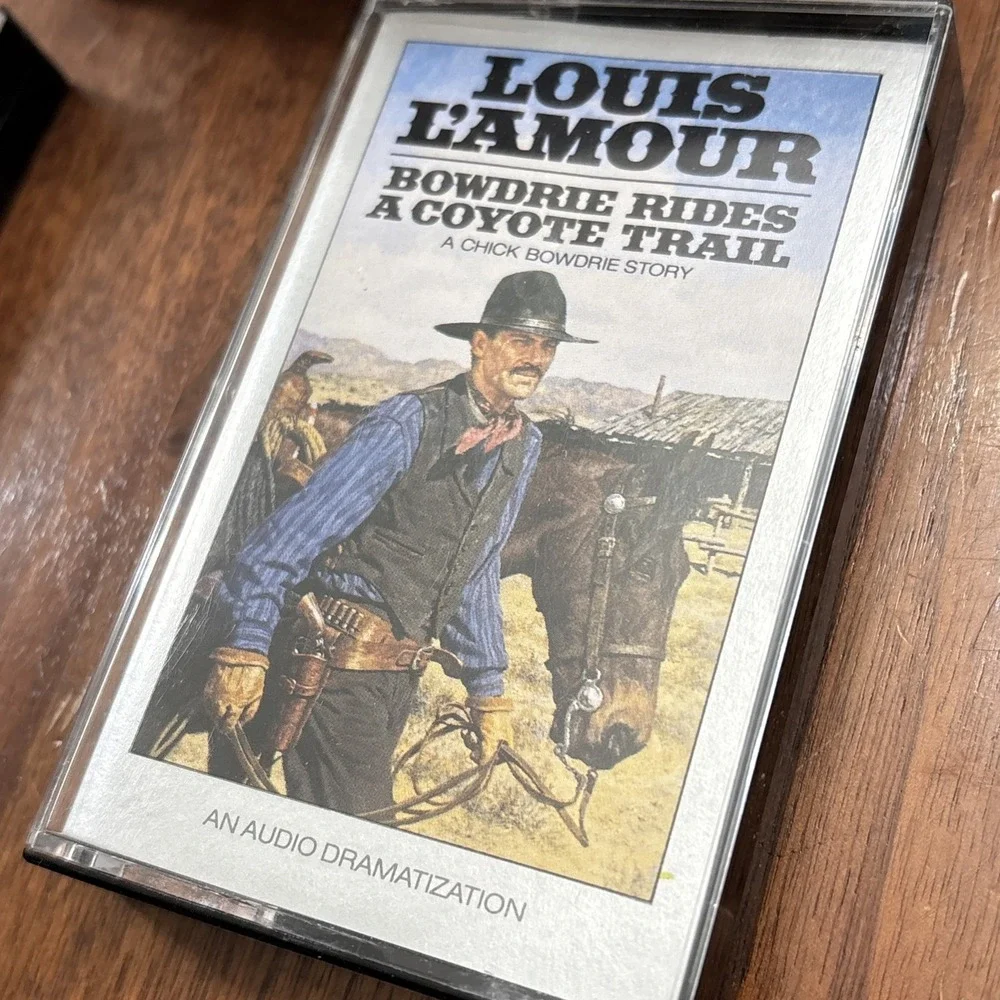 LOUIS L'AMOUR Chick Bowdrie Box Set 3 Cassette Audiobook Ranger Rides 4 Justice